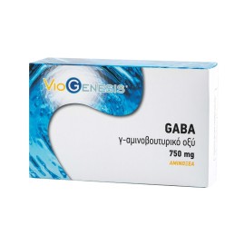 Συμπλήρωμα Διατροφής για την Διαχείριση του Στρές Γ-Αμινοβουτυρικό Οξύ GΑΒΑ  750 mg VioGenesis 60 caps