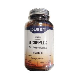 Quest Σύμπλεγμα Βιταμινών B B Complex Quick Release   60Caps
