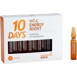 Medisei Panthenol Extra 10 Days Vit-C Energy Boost Ορός Προσώπου με Βιταμίνη C για Λάμψη 10x2ml