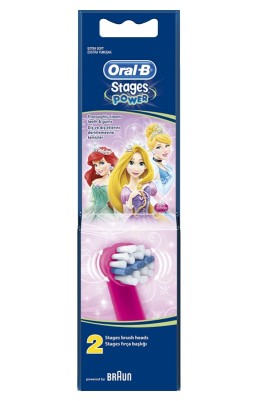 Ανταλλακτικές Κεφαλές Βουρτσίσματος Stages Kids Princess Oral B 2 τμχ