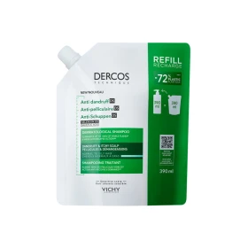 Vichy Dercos Refill Anti-Dandruff DS Σαμπουάν κατά της Ξηροδερμίας της Πιτυρίδας και του Κνησμού για Κανονικά - Λιπαρά μαλλιά Οικολογική Συσκευασία 390ml