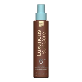 Intermed Luxurious Sun Care Tanning Oil SPF6 Ξηρό Αντηλιακό Λάδι 200ml
