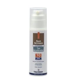 Αντηλιακό Με Επιταχυντές Μαυρίσματος Sunscreen Tan Accelerator SPF10 Frezyderm 150 ml