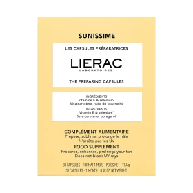 Lierac Sunissime The Preparing Capsules Οι Κάψουλες Προετοιμασίας Μαυρίσματος 30caps