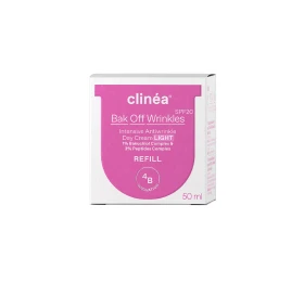 Clinea Bak Off Wrinkles Refill Light Αντιγηραντική  Κρέμα Ημέρας Ελαφριάς Υφής Ανταλλακτικό SPF20 50ml